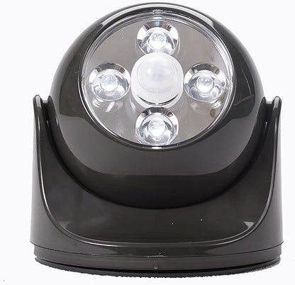 Maxsa Innovations 40252 Battery-Powered Motion Activated Wirelessly Linkable Outdoor Lighting, Black