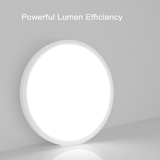 TALOYA Dimmable Flush Mount Ceiling Light,12Inch,20W,5 CCT,LED Ceiling Light Fixture for Bedroom,Kitchen,Living Room,White