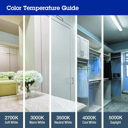 Lithonia Lighting Saturn 4 Foot LED Kitchen Light Fixture, Linear Flush Mount Ceiling Light, 4000K Cool White, 3206 Lumens, 120 Volts, 39 Watts, Damp Listed, Brushed Nickel (FMFL 30840 SATL BN)