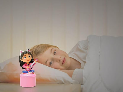 Lexibook, Gabby's Dollhouse NLJ01GDH Baby Nursery Soft Light Battery Operated LED Pocket Night Light Pink