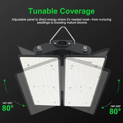 100W LED Plant Grow Light Meets Plant Growth Requirements Multi-Angle Adjustable, Hanging Design Suitable for Various Growing scenarios