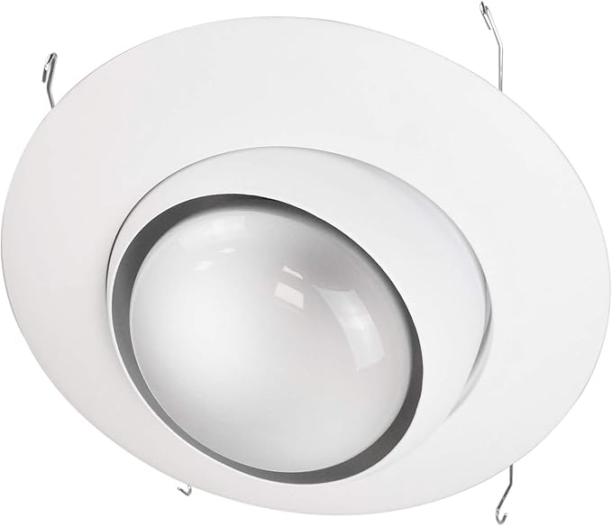 NICOR Lighting 6 inch White Recessed Eyeball Trim Designed for 6 inch Housings (17506WH)