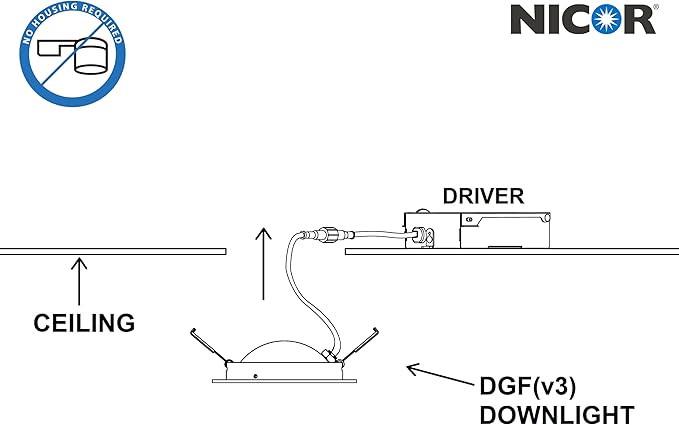 NICOR Lighting DGF43120SRDOB DGF4(v3) Canless Downlight, 4 Inches, Oil-Rubbed Bronze