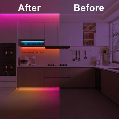 Tatazone 6.56ft Bluetooth RGB+IC COB Led Strip Light with App, Chasing COB Light Strip, Segmented Control, Music Sync, Color Changing Led Lights for Home Decor, Gaming, Cabinet, Desk