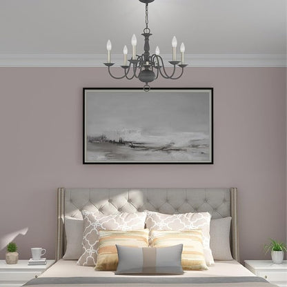 Livex Lighting Williamsburgh 6 Lt Scandinavian Gray Chandelier