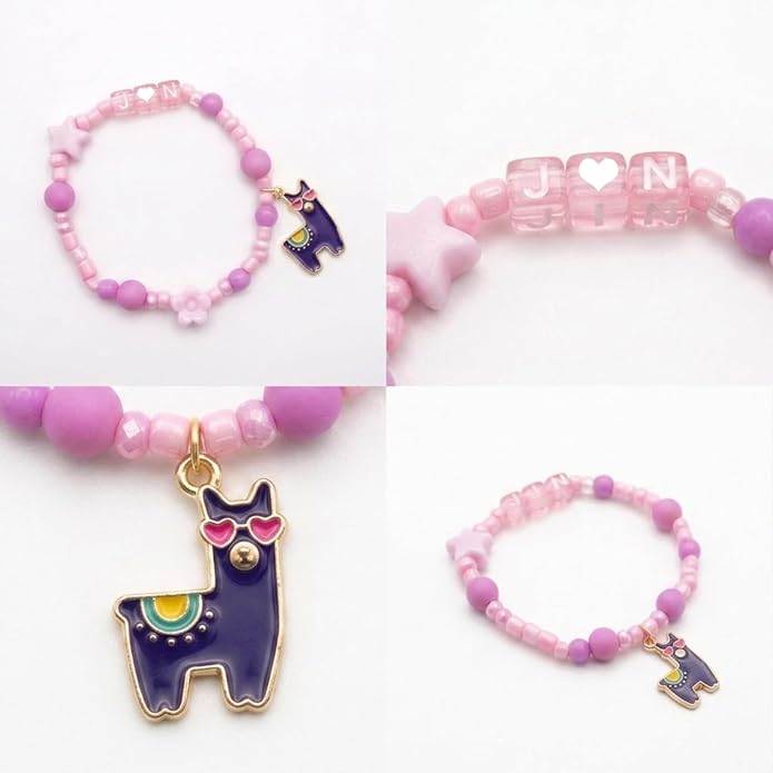7 PCS Army‘s Bracelets Set - K-pop Inspired Friendship Beaded Bracelets with Letters & Charms - Unique Dream Jewelry Gifts Merch
