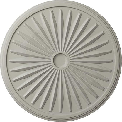 Ekena Millwork CM33LEPCF 33 1/8"OD X 3 1/2"ID X 1 3/8"P Leandros Ceiling Medallion Fits Canopies Up To 5", Cream