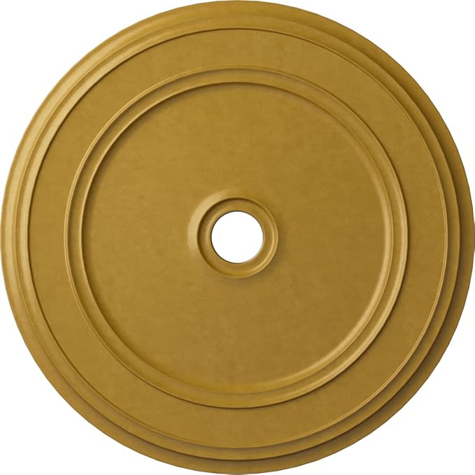 Ekena Millwork CM41CLIGS - 41 1/8"OD x 4"ID x 2 1/8"P Classic Ceiling Medallion (Fits Canopies up to 5 1/2") - Ceiling Medallion, Iridescent Gold