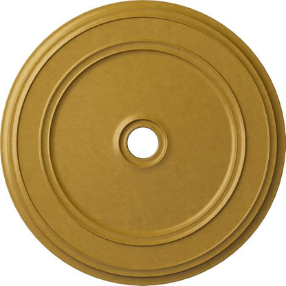 Ekena Millwork CM41CLIGS - 41 1/8"OD x 4"ID x 2 1/8"P Classic Ceiling Medallion (Fits Canopies up to 5 1/2") - Ceiling Medallion, Iridescent Gold