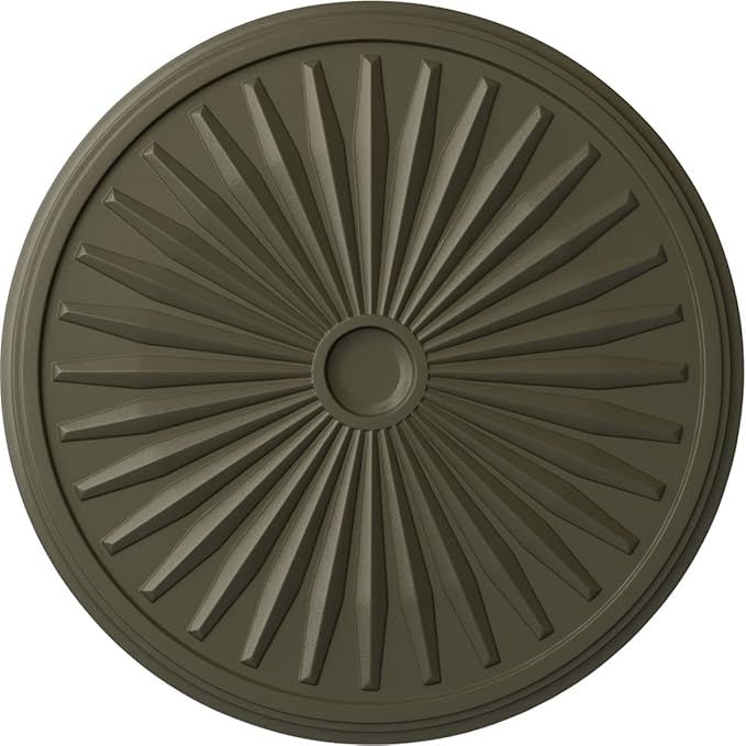 33 1/8"OD x 3 1/2"ID x 1 3/8"P Leandros Ceiling Medallion (Fits Canopies up to 5"), Hand-Painted Witch Hazel