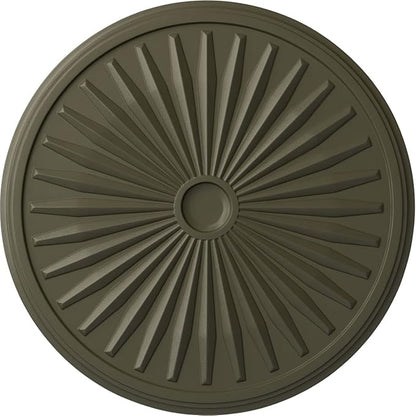 33 1/8"OD x 3 1/2"ID x 1 3/8"P Leandros Ceiling Medallion (Fits Canopies up to 5"), Hand-Painted Witch Hazel