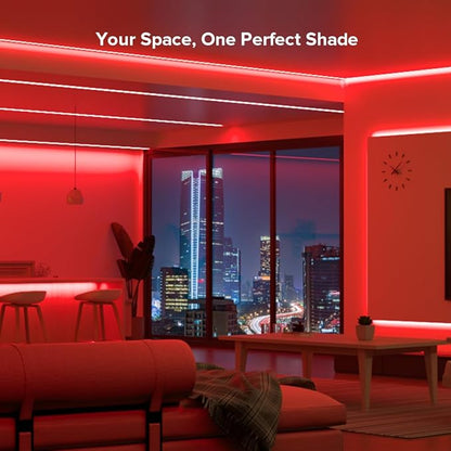 BTF-LIGHTING FCOB COB FOB LED Strip Lights 5V USB Powered 6.56FT 640LEDs Red Color 8mm Width Dimmable CRI 90+ with 3M Tape Flexible High Density for 3D Printer TV Backlight PC DIY Decor
