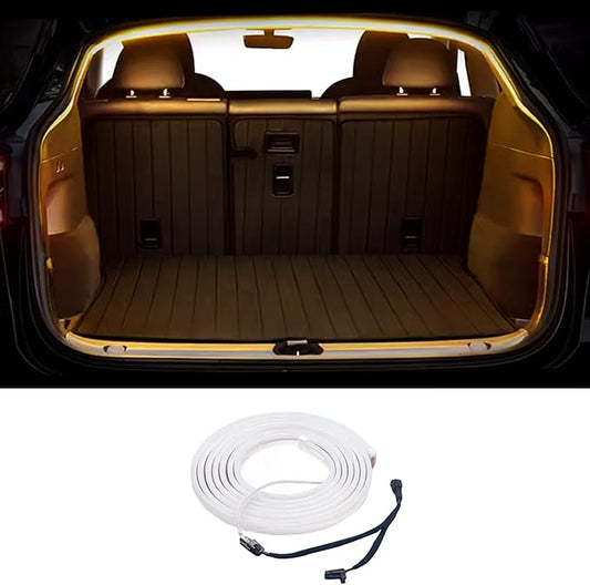 Tlyard Trunk LED Lights Strip for Tesla Model 3 2017-2023 Back Interior Frunk Lightning Waterproof &High Brightness Strip for Tesla Model 3 Accessories Warm White