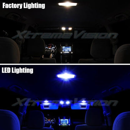XtremeVision Interior LED for Ford Explorer 2011-2014 (6 Pieces) Blue Interior LED Kit + Installation Tool