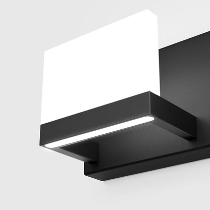 Tipace 5 Lights Modern Black Vanity Light Up and Down Black LED Vanity Light Fixtures Bathroom Wall Light Over Mirror 6000K