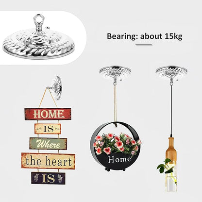 5.9 Inch Chandelier Mounting Kit, Heavy Duty Iron Ceiling Canopy Plate with Closed Hook Redesigned Bow Bracket, Vintage Light Canopy Replacement for Pendant Swag Lamp DIY Lighting (Bronze)