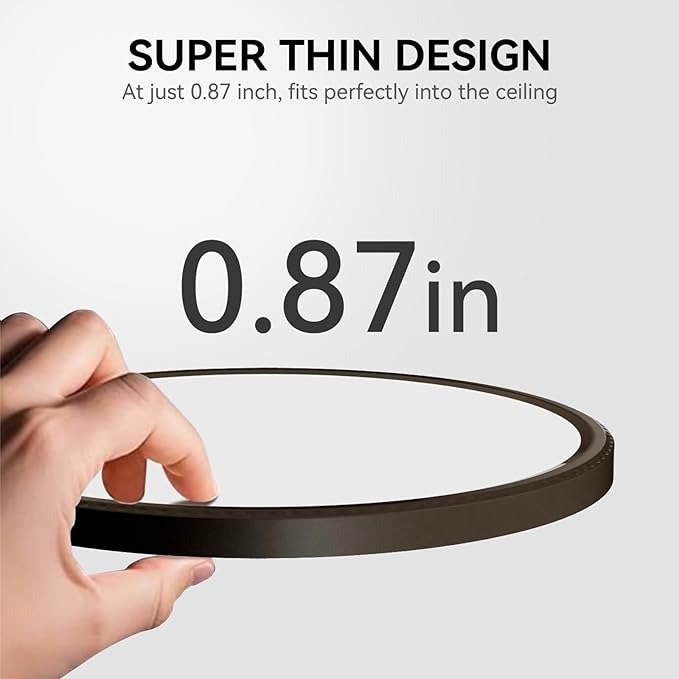MODERN 28W 3100lm LED Flush Mount Ceiling Light, Super Slim 12 inch LED Ceiling Light, 5000K Daylight LED Ceiling Light for Bedroom, Living Room, Dining Room