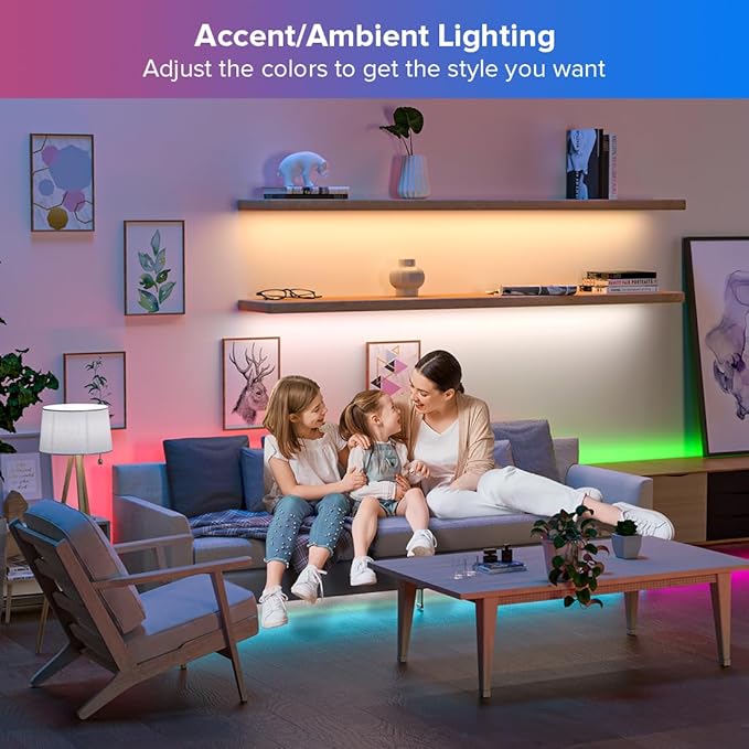 BTF-LIGHTING FCOB COB RGBCCT Color Changing LED Strip,UL Listed 960LED/m High Density 16.4FT RGB+Tunable White 3000K-6000K DC12V 12mm Width Flexible Light for Home Decor(No Adapter or Controller)