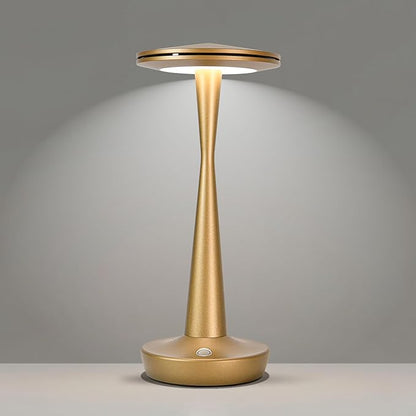 Cordless Table Lamp Rechargeable, 6000mAh Battery Operated Portable Table Light,Dimming LED Table Lamp for Restaurant/Patio/Outdoor (Bronze)