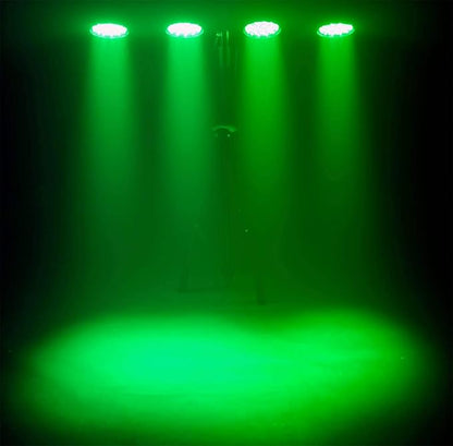 CHAUVET DJ – 4Bar ILS LED Wash Light System | 15-Channel DMX-512 RGB Control, 4 Adjustable PAR Heads | Tripod Stand, Wireless Foot Switch & Carry Bags Included | D-Fi USB Compatible