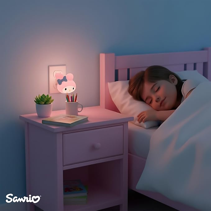Ukonic Sanrio My Melody Face Plug-in Nightlight, LED Mood Light
