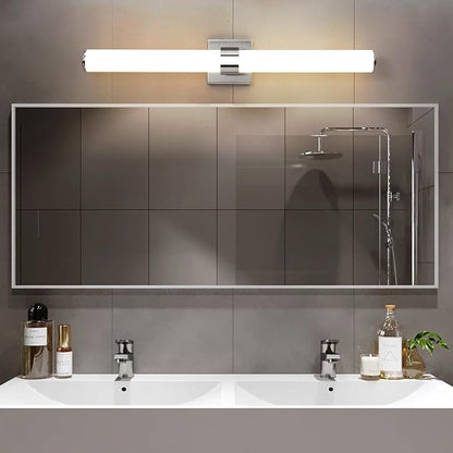 Bathroom Vanity Light Fixtures 31IN Brushed Nickel Bathroom Lights Over Mirror, 28W 3000K Dimmable LED Vanity Light Bar Modern Wall Sconce Light for Mirror, Kitchen, Living Room, Gallery, Hallway