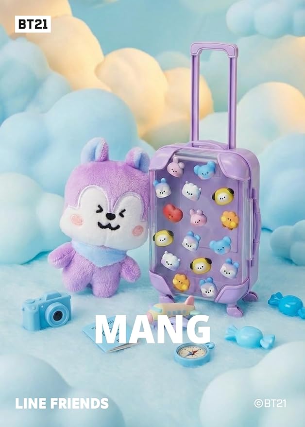 Line Friends Official BT21 mini BIG & TINY Edition Luggage - MANG