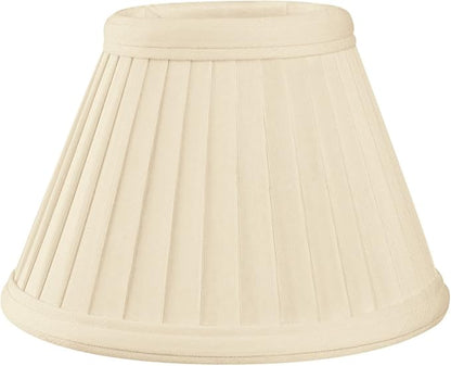 Royal Designs, Inc. CS-112EG Pleated Empire Chandelier Shade, 3 x 6 x 4.25, Eggshell