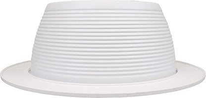 NICOR Lighting 6 inch White Recessed Baffle Trim with 1 inch Trim Ring, Fits 6 inch Housings (17511-1)