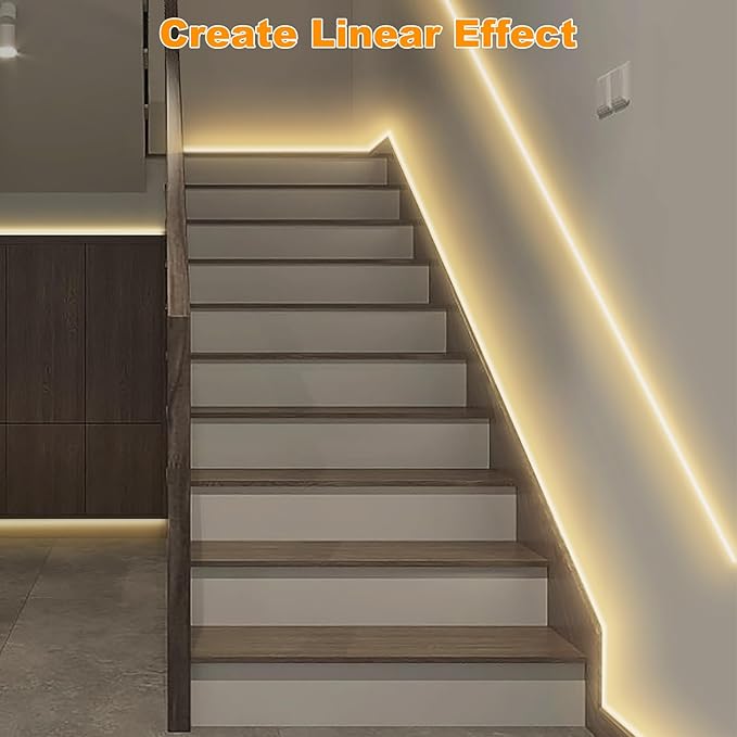 Tatazone Smart White COB Led Strip Light with App and Remote, 16.4ft 2700K Bright Warm Color WiFi COB Light Strip Compatible with Alexa Google, Dimmable Indoor Led Lights for Mirror, Cabinet, Kitchen