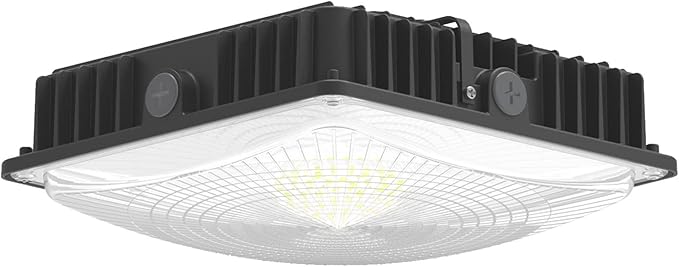 LED Canopy Light Fixture 45W 1 Pack,HID/HPS Replacement, 9.5" x 9.5", LED Shop Light, 5700K, AC100-277V, IP65 Waterproof,Canopy Light Outdoor for Gas Station,Warehouse (45W-1Pack)