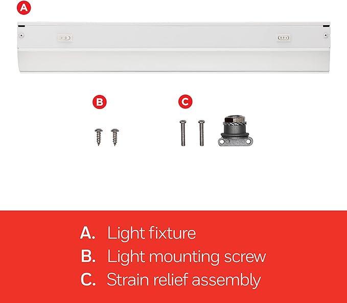 UltraPro 48 inch Hardwired Under Cabinet Lights, 3 Color Settings - 2700K/4000K/5000K - Warm White, Cool White, and Daylight, Under Cabinet Lighting, Dimmable Under Counter Lights for Kitchen, 45370