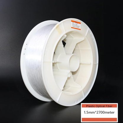 AZIMOM PMMA 0.03in(0.75mm) 8858ft(2700Meter) Plastic End Glow Fiber Optic Roll Cable for Fiber Optic Starlight Kits Project Twinkle Star Sky Ceiling Headliner Decor