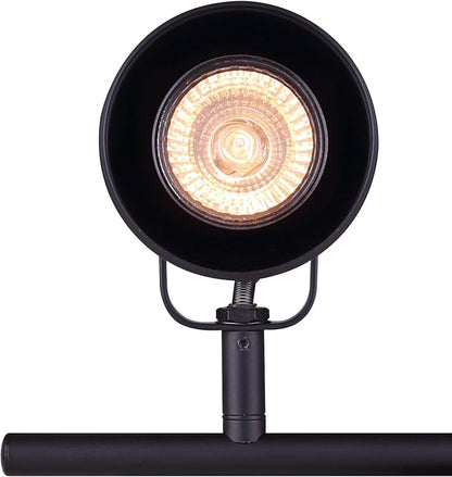 Canarm Polo 2-Light Track Lighting Fixture, Oil Rubbed Bronze, Modular Adjustable Heads, Modern Industrial Ceiling or Wall Mount for Living Room, Kitchen