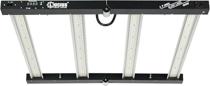 Lucius 400W Grow Light with Master Control Timer Sunrise Sunset, 2.9 μmol/J Growing Lamp with LED Display, Full Spectrum& Dimmable LED Grow Light for Seed Starting, Seedlings, Veg, Bloom