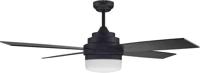 Design House 157354 Cali 52-inch Contemporary Indoor Ceiling Fan with LED Light Kit with 4-Blades, Reverse Airflow, Wall Control, Brushed Nickel