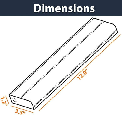 12 inch Hardwired Under Cabinet Lights, 2 Color Settings - 3000K (Soft White) and 4000K (Cool White), Under Cabinet Lighting, Dimmable Under Counter Lights, Under-Counter Light Fixtures