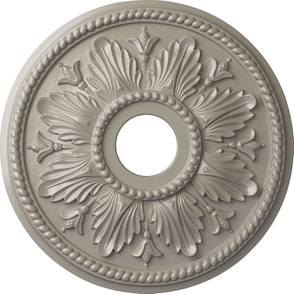Ekena Millwork CM18ED1PWS Edinburgh Ceiling Medallion, Pearl White