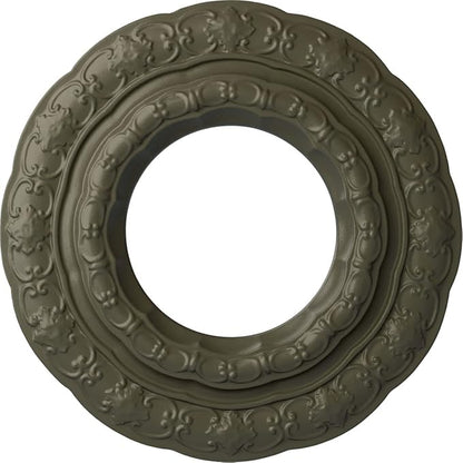15 3/8"OD x 7"ID x 1"P Lisbon Ceiling Medallion (Fits Canopies up to 7"), Hand-Painted Witch Hazel