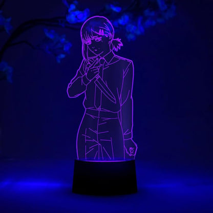 Otaku Lamps Kobeni Chainsaw Man – Anime Lamp Figure Night Light, 16 Color RGB LED – 3D Anime Room Décor Gift for Otaku