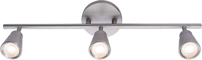 WAC Lighting, Solo 3 Light LED Energy Star Fixed Rail 3000K in Brushed Nickel