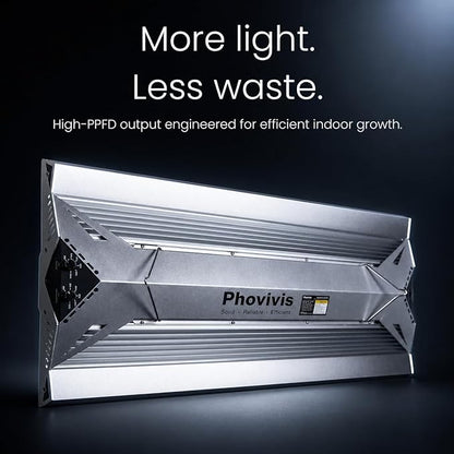 OptiGrowX480 LED Grow Light for Indoor Plants, Full Spectrum with Veg Bloom Control, Optical Lens Design, High Efficiency, High PPFD Output for 3x3 4x4 Grow Tent