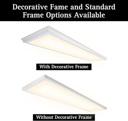 Ultralux 2x2 ft Surface Mount Ceiling Light Panel – Slim, Edge Lit, Flush Mount Flat Panel for Kitchen, Home & Office - TRIAC Dimmable, 3CCT Adjustable Color Temperature (Matte White, 1 Pack)