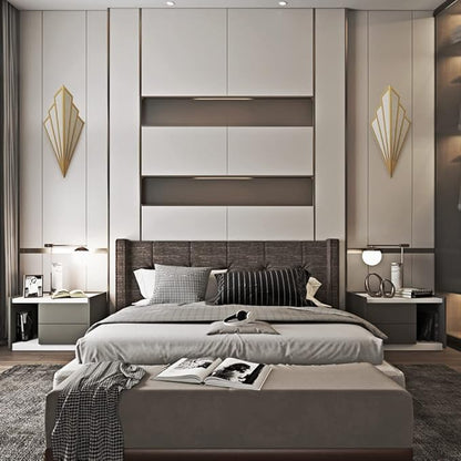 Modern Wall Light Simple Creative Wall Sconces Bedroom Aisle Living Room Wall Lamp Holder E12 Socket Art Deco Lighting Fixture (Bulb Not Included) (Pack of 2)