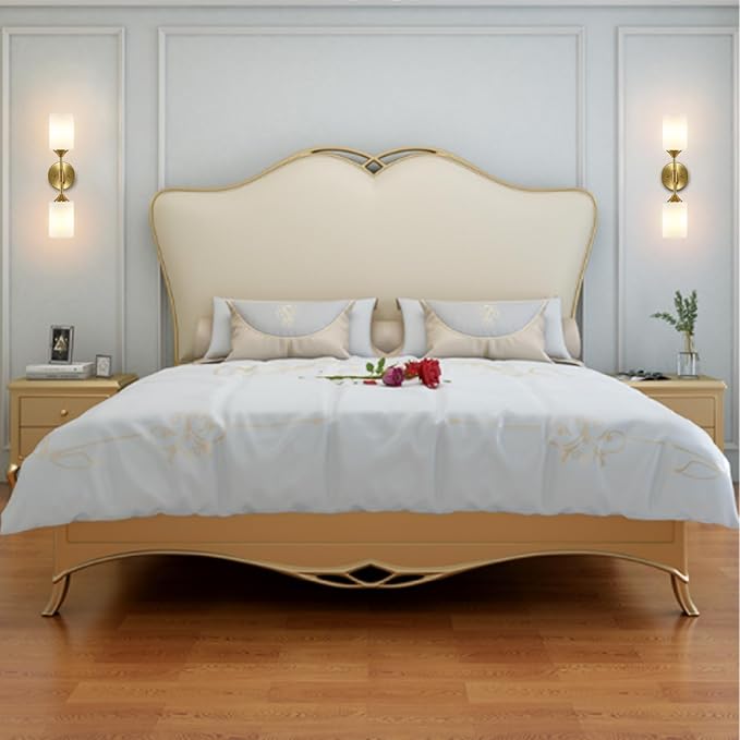 BYOLIIMA 2-Lights Gold Wall Sconce with White Cylinder Glass Shades Modern Mid Century Bathroom Vanity Wall Light Fixtures Industrial Brushed Brass Wall Lamp for Bedroom Mirror Living Room Restaurant