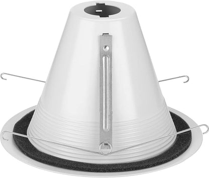 Progress Lighting P806002-028 6" Recessed Splay Baffle Trim Satin White 6" Housing (P806N Series), 5.177x8x8