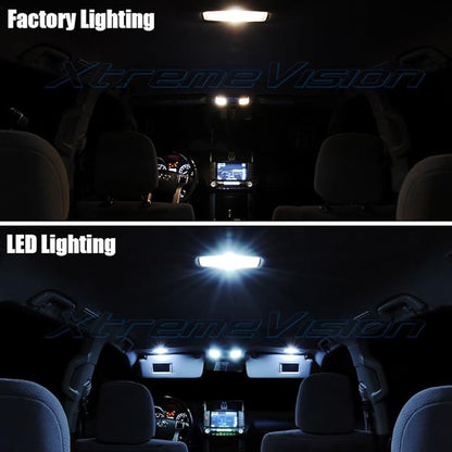 XtremeVision Interior LED for Lexus LS460 LS600h 2007-2014 (13 Pieces) Cool White Interior LED Kit + Installation Tool