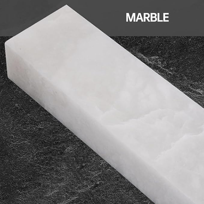 Alabaster Wall Sconces Natural Marble Bathroom Vanity Wall Light Fixture 21.7" Long Marble Wall Sconce Square Alabaster Stone Wall Mount Light Warm Light for Living Room Bedroom Hallway Stairs