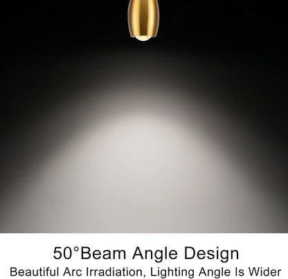 Gold Pendant Light, Modern Pendant Lights Kitchen Island, LED Hanging Light Fixtures for Dining Room Hallway Bedroom 2 Pack 3000K