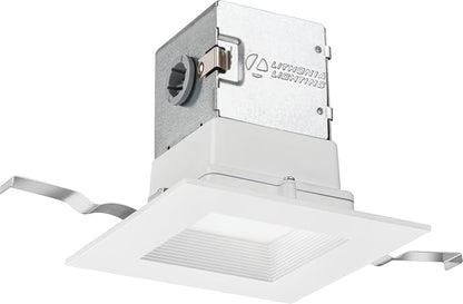 Lithonia Lighting 4JBK SQ 30K 90CRI MW M6 Canless Kit, Square, Matte White